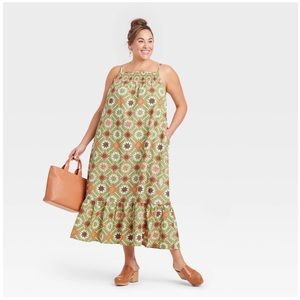 Universal Thread Women’s Sleeveless Tiered Maxi Dress S NWT